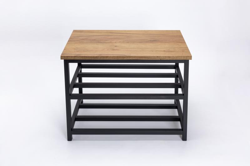 Szafka Ławka na Buty Z Siedziskiem  Nowoczesna Metalowa Loftowa CZARNA