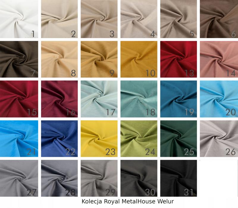 Ławka Szafka Metalowa Tapicerowana Welurowe Siedzisko Wielekolorów 60 cm