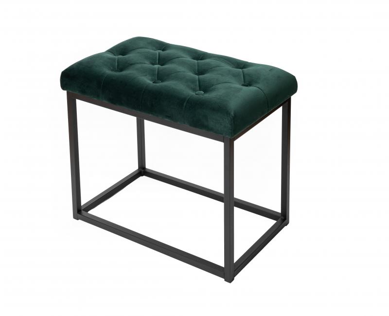 Ławka Szafka Metalowa Tapicerowana Pikowane Siedzisko Wielokolorów