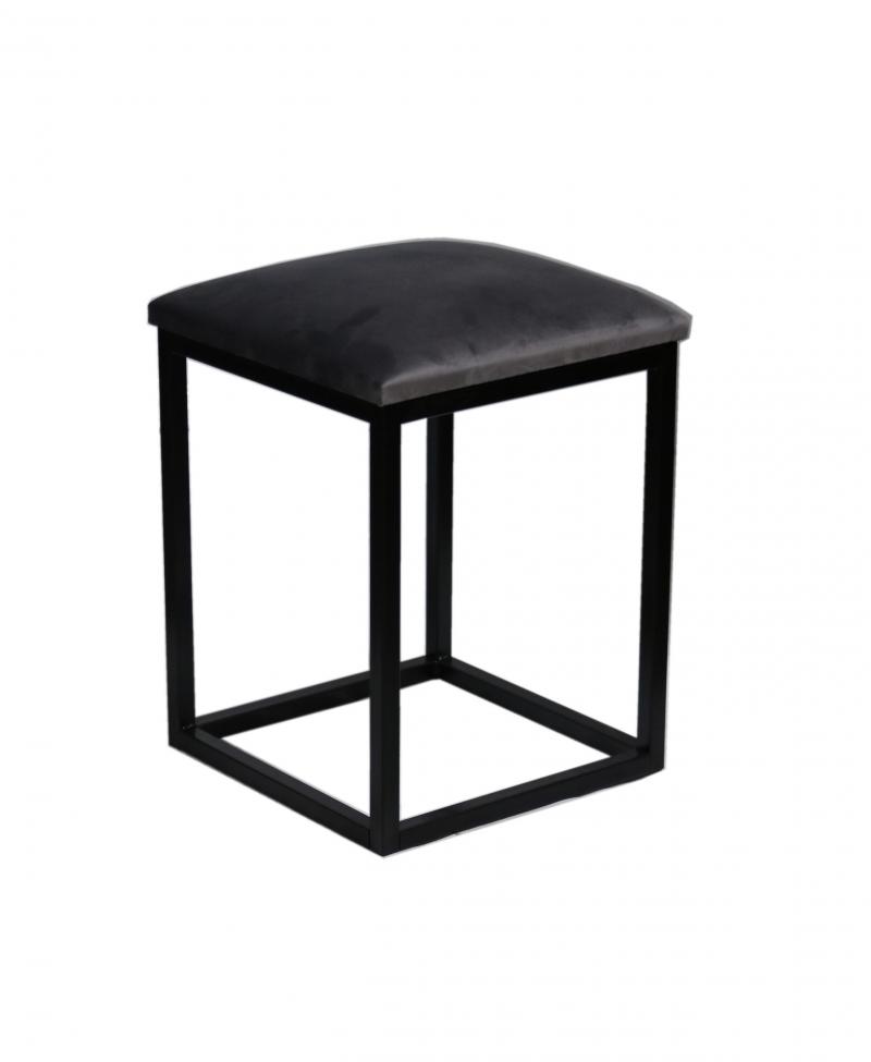 Taboret Taborety Stołek Kuchenny Metalowy Welur