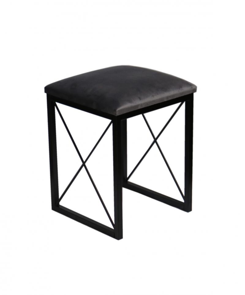 Taboret Taborety Stołek Kuchenny Metalowy Czarny