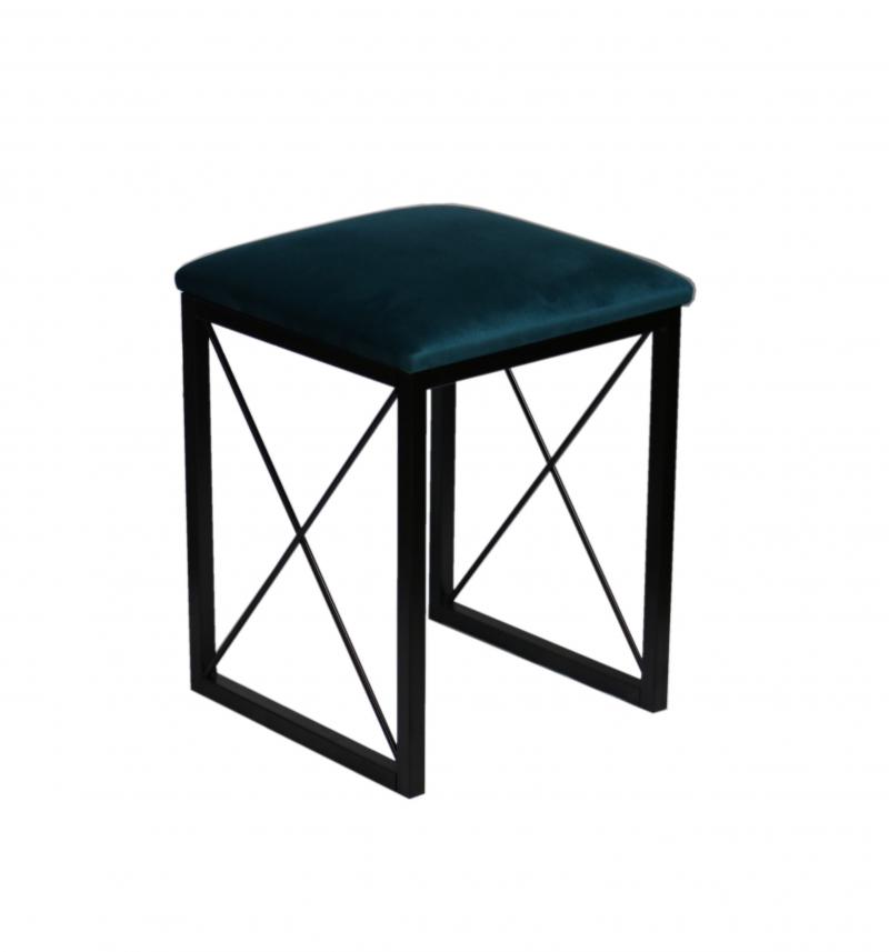 Taboret Taborety Stołek Kuchenny Metalowy Czarny