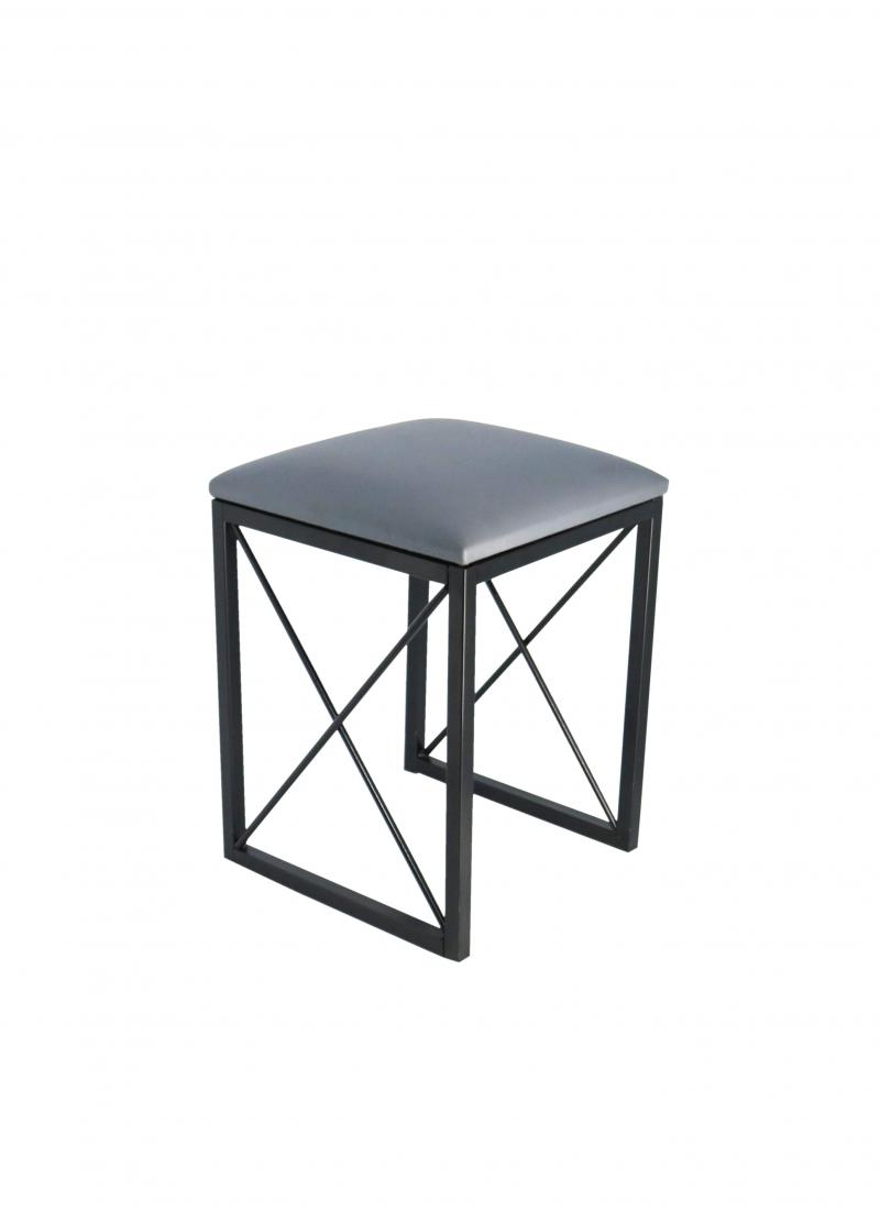 Taboret Taborety Stołek Kuchenny Metalowy Czarny