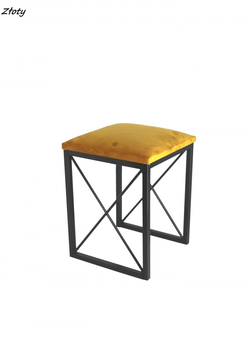 Taboret Taborety Stołek Kuchenny Metalowy Czarny