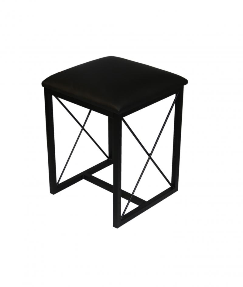 Taboret Taborety Stołek Kuchenny Metalowy Czarny