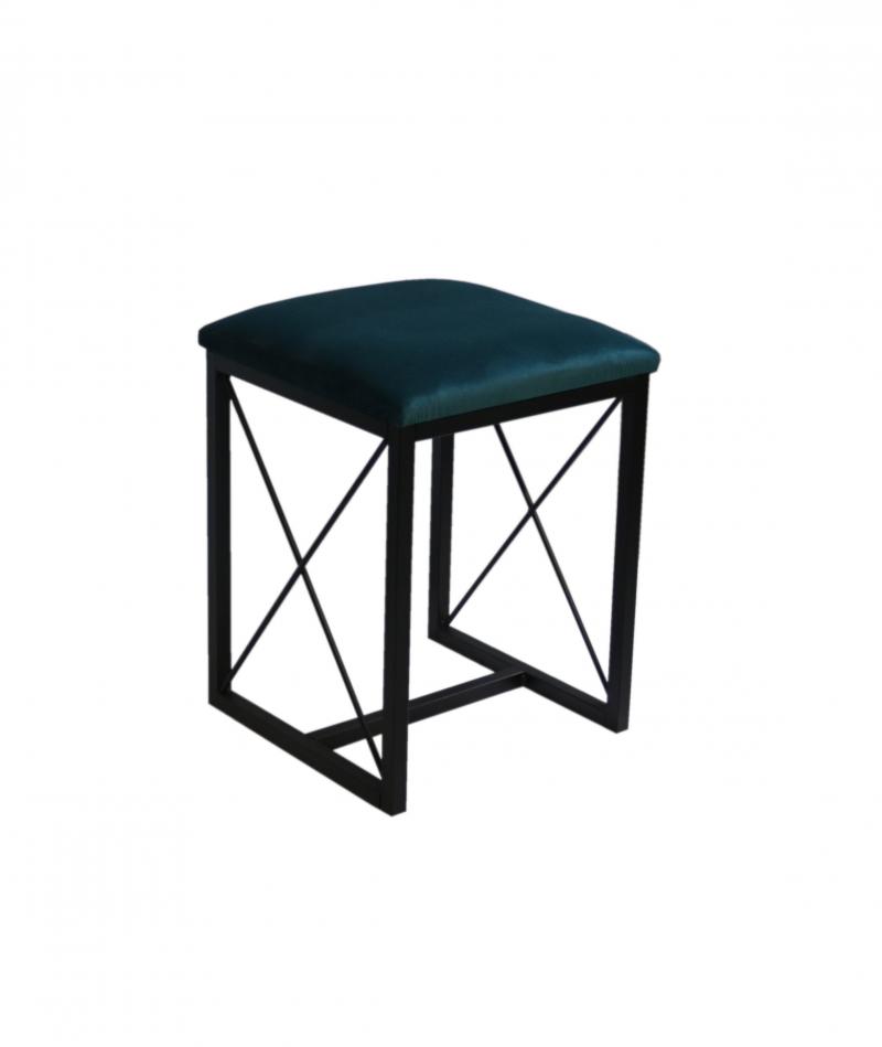 Taboret Taborety Stołek Kuchenny Metalowy Czarny