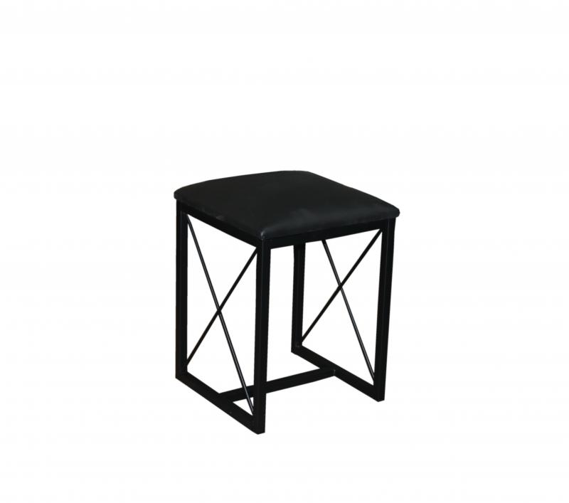 Taboret Taborety Stołek Kuchenny Metalowy Czarny