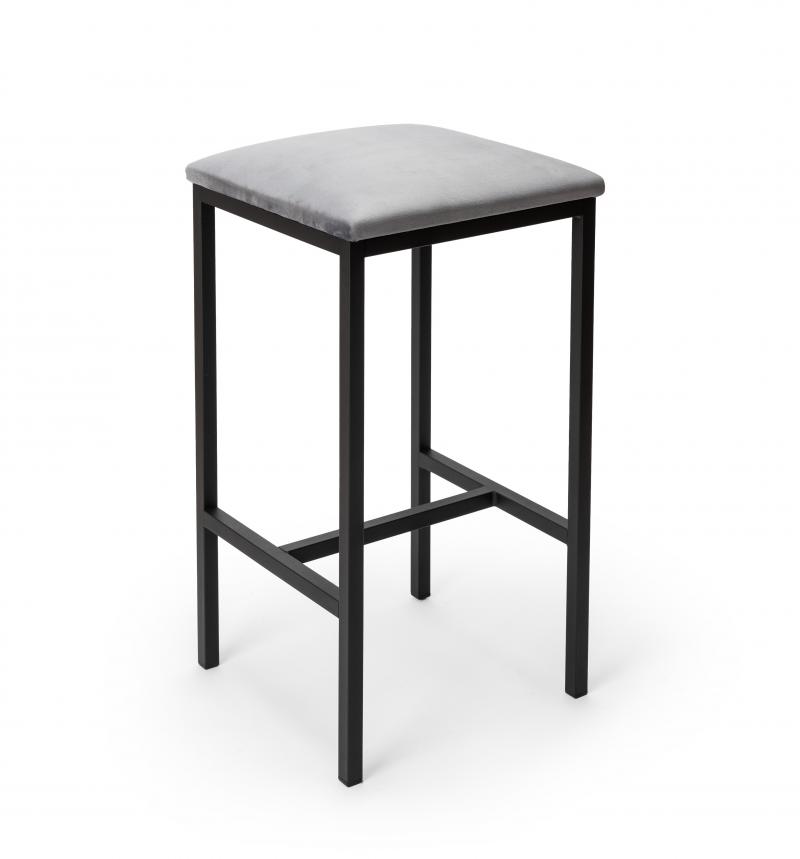 Hoker Stołek Barowy Industrialny Metalowy