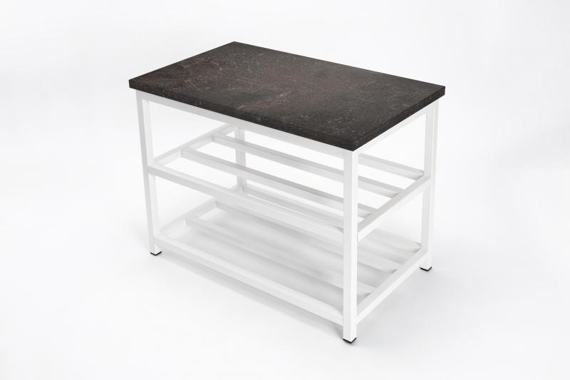 Szafka Ławka na Buty Z Siedziskiem Nowoczesna Metalowa Loftowa BIAŁA
