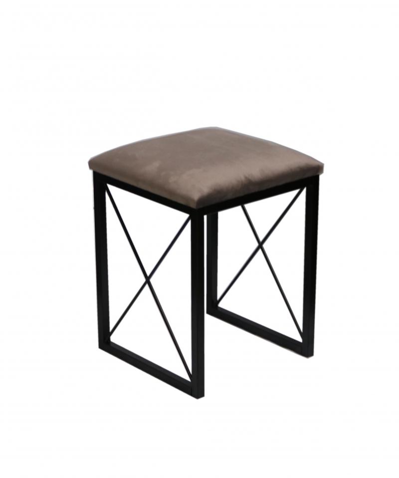 Taboret Taborety Stołek Kuchenny Metalowy Czarny